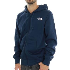 FELPA SIMPLE DOME FULL ZIP THE NORTH FACE BLU
